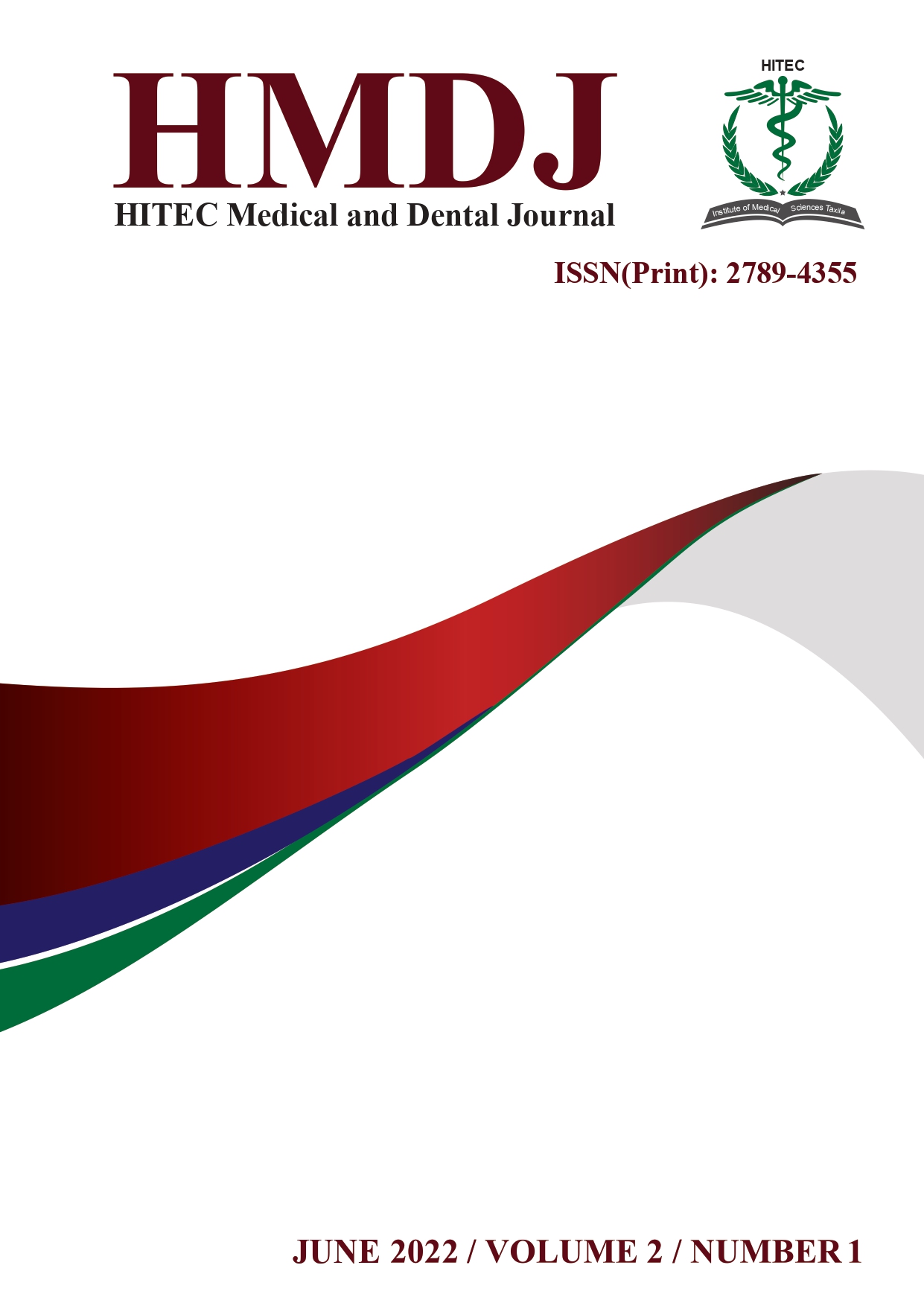 					View Vol. 2 No. 1 (2022): HITEC Medical and Dental Journal 
				